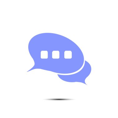 Diyalog simgesi, vektör illüstrasyonu. Düz tasarım biçimi