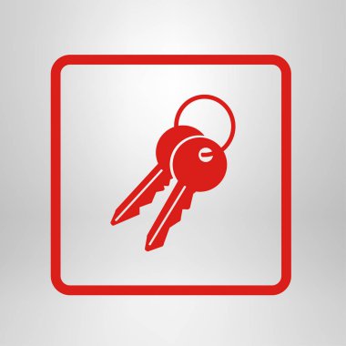 Anahtar simgesi. Kilit erkek. Güvenlik işareti. Düz tasarım stili.