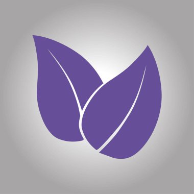 Yaprak simgesi. Taze doğal ürün simgesi. Organik ürün işareti. Düz tasarım stili.