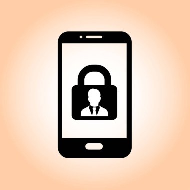 İnternet güvenliği konsepti ikonu. Tanımlama ve koruma simgesi.