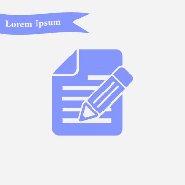 kalem simgesine sahip belge.