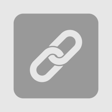 Bağlantı tek simge. Zincir bağlantı erkek.