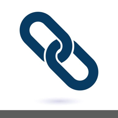 Bağlantı tek simge. Zincir bağlantı erkek.