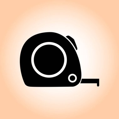  Mezura simgesi. Rulet inşaat erkek.