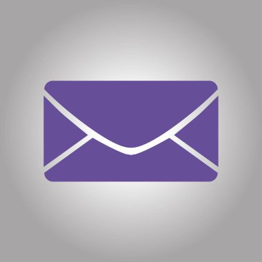 Düz simgesi mektup. Posta simgesini. 