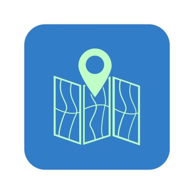 Harita simgesi. Konumu sembolü.