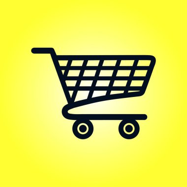 grafik alışveriş düz simgesi