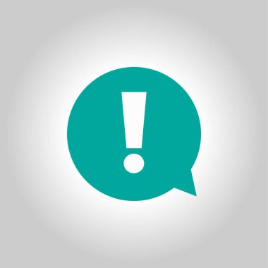  Ünlem işareti. Ünlem işareti. Tehlike uyarı sembolü. Düz tasarım stili. Vektör Eps 10.