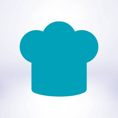 Chef şapka işareti simgesi. Şapka pişirme sembolü.