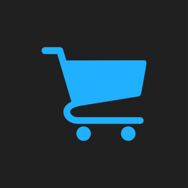 grafik alışveriş düz simgesi