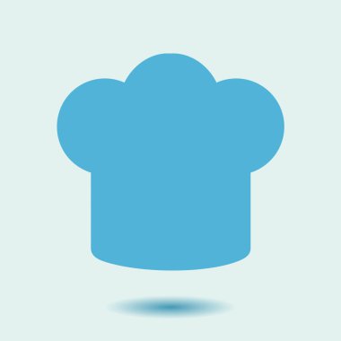 Chef şapka işareti simgesi. Şapka pişirme sembolü.