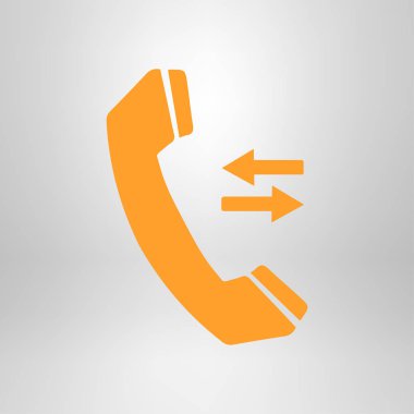 Telefon simgesi. Düz tasarım stili. Vektör Eps 10.