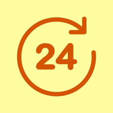 Saat saat etrafında bir gün simgesini açın..