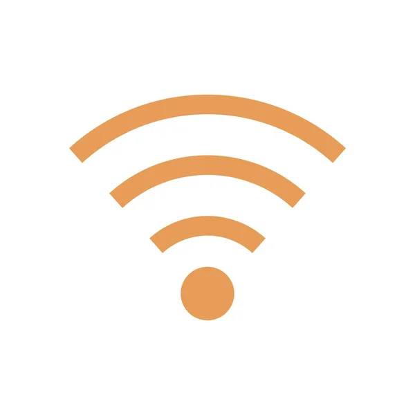 Wifi Sembolü Vektör Kablosuz Kutsal Kişilerin Resmi Düz Tasarım — Stok Vektör