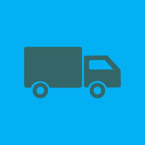 Delivery truck sign icon. Cargo van symbol. Shipments and free delivery. Flat style. Vector EPS 10.