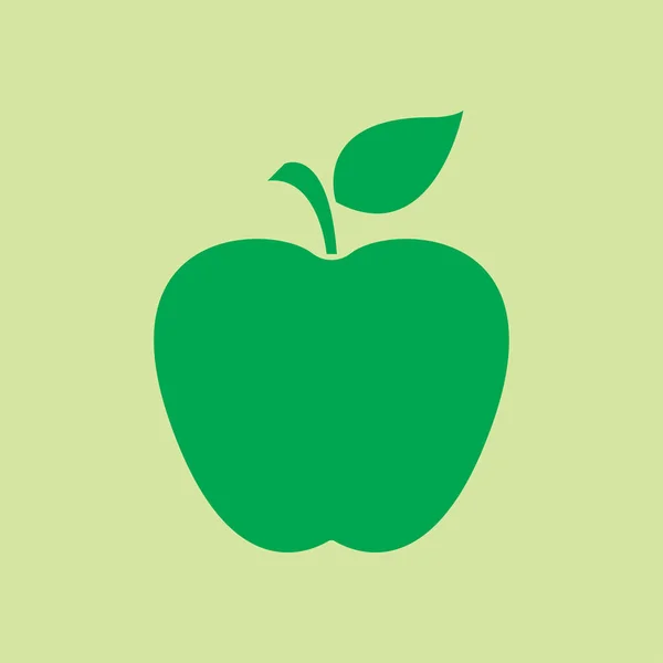 Icona Apple Semplice Illustrazione Vettoriale — Vettoriale Stock