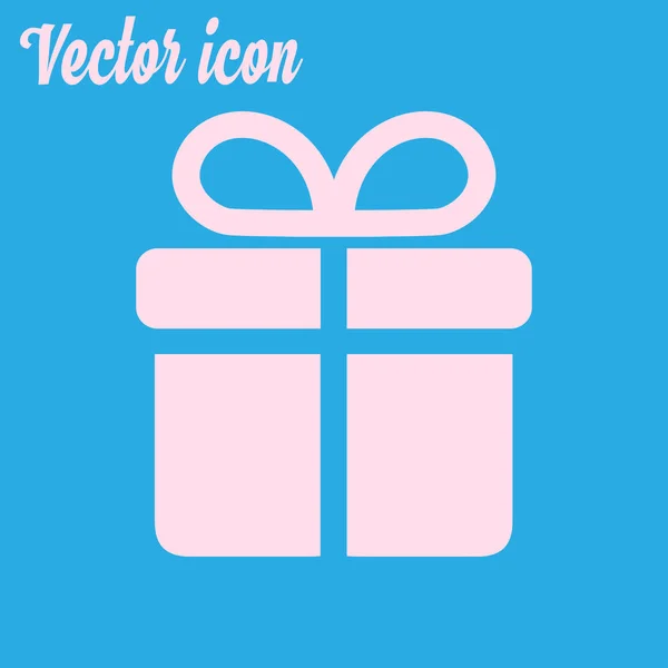 Icône Boîte Cadeau Illustration Vectorielle — Image vectorielle