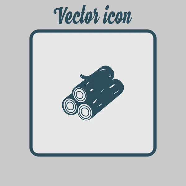 Icono Madera Todo Leñador Simbolo Recursos Renovables — Vector de stock