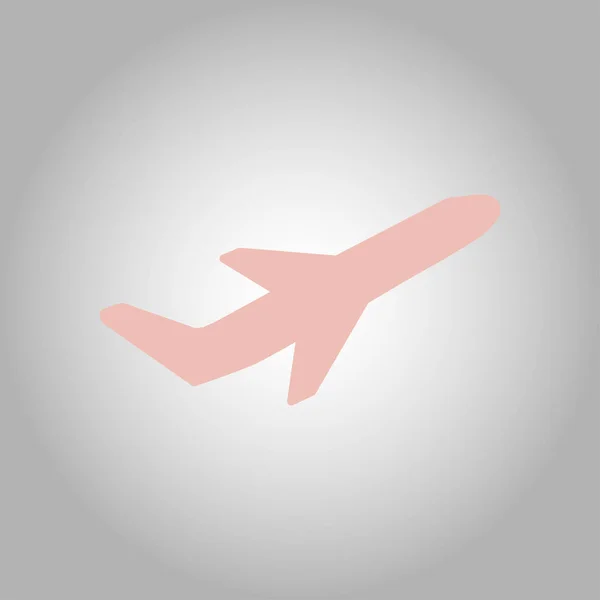 飞机机票机票飞机起飞剪影元素 平面符号 旅行图标 扁平设计 Epps — 图库矢量图片