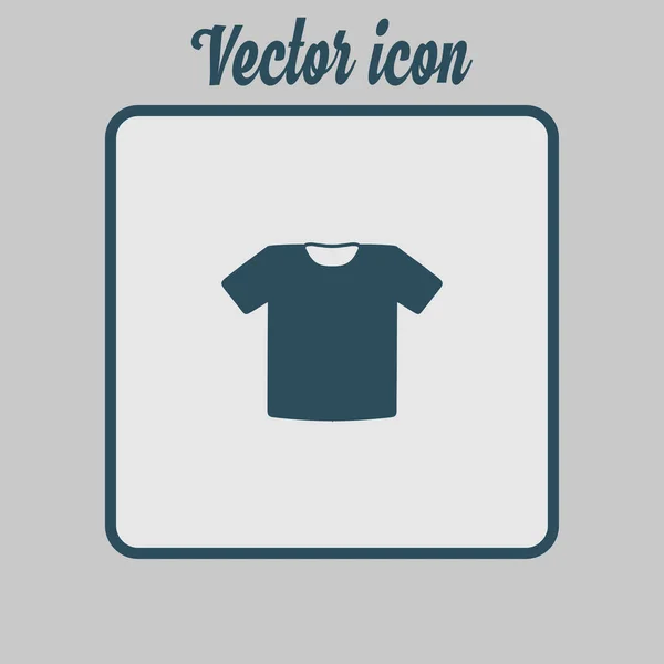 Ícone Sinal Shirt Símbolo Roupa Estilo Design Plano — Vetor de Stock