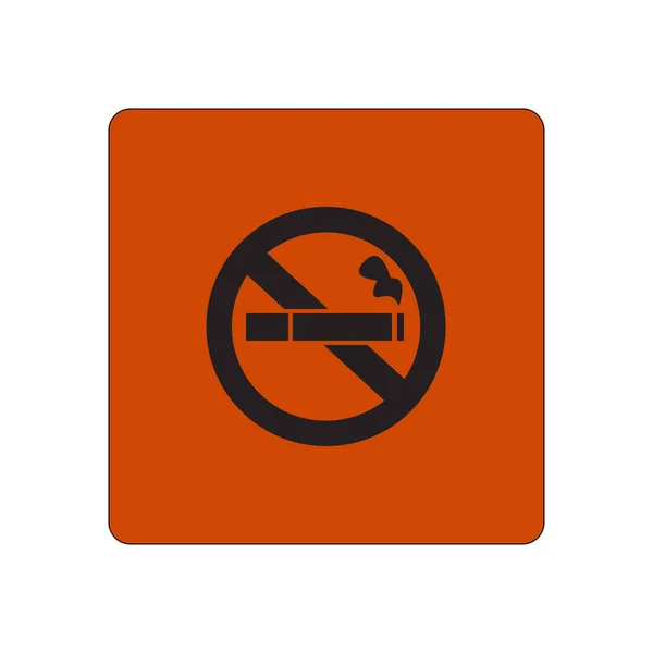 Smoke Icon Stop Smoking Symbol Vector Illustration Filter Tipped Cigarette — Stock Vector