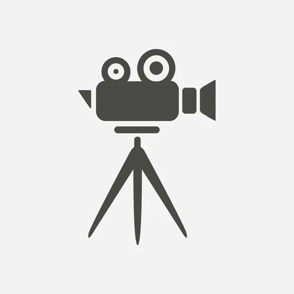 Значок Камеры Кинотеатра Плоский Стиль Дизайна Векторная Eps — стоковый вектор