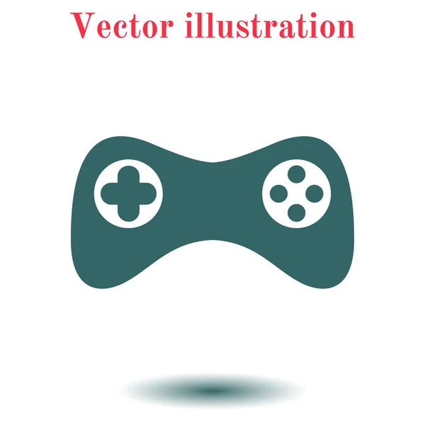 Gamepad Symbol Vektor Flacher Designstil — Stockvektor