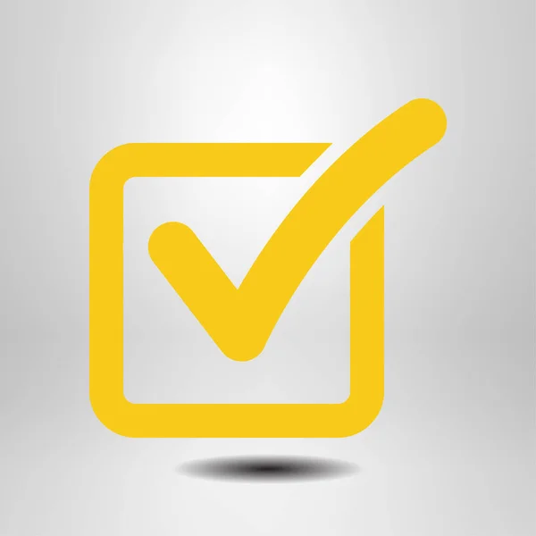 Kontrol listesi simgesi. Kutu işaretinde işaretle.