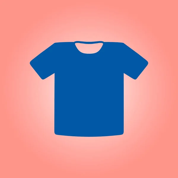 Ícone Sinal Shirt Símbolo Roupa Estilo Design Plano — Vetor de Stock