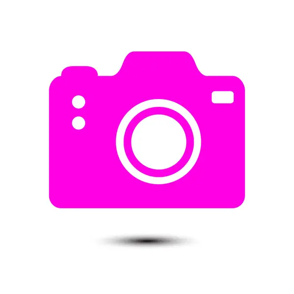 Simbolo Cámara Fotográfica Icono Signo Cámara Dslr Cámara Digital Estilo — Archivo Imágenes Vectoriales