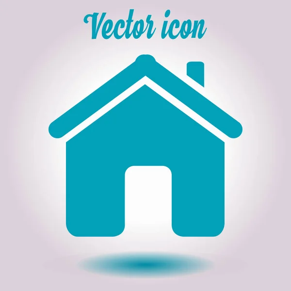 Icône Maison Vectorielle Dans Style Plat — Image vectorielle