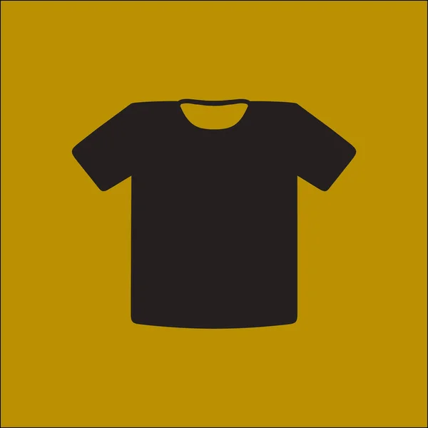 Shirt Teken Pictogram Kleding Symbool Platte Ontwerpstijl — Stockvector