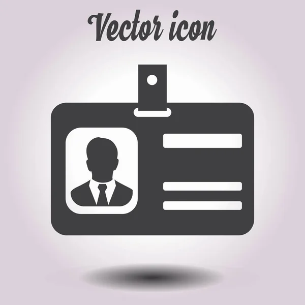 Icono Tarjeta Identificación Estilo Diseño Plano Eps — Archivo Imágenes Vectoriales