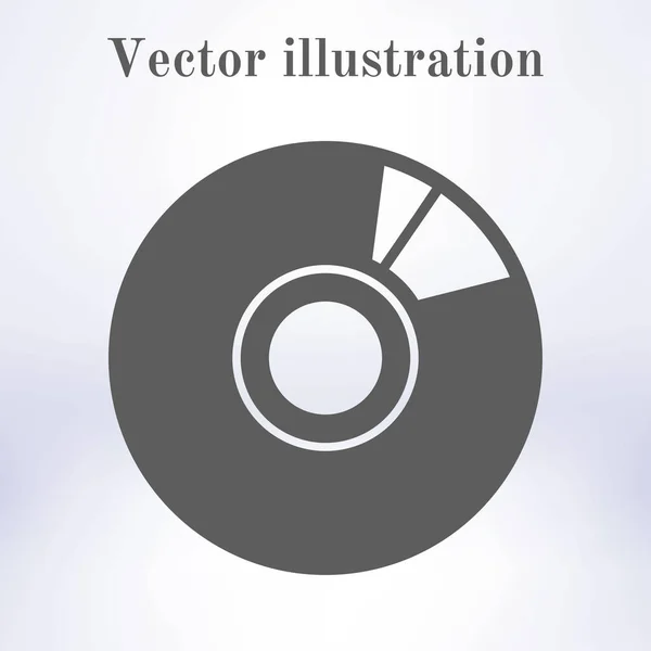 Icono Dvd Simbolo Disco Compacto — Vector de stock