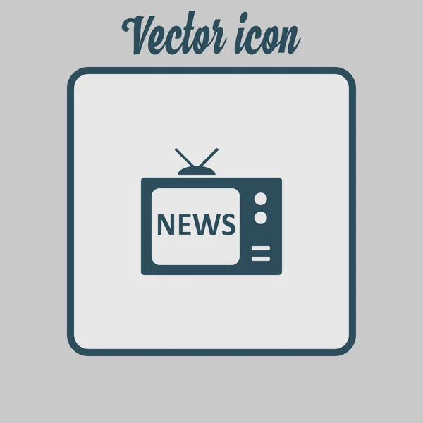 Nachrichtenreporter Fernsehen Flachen Design Stil Vektor Folge — Stockvektor