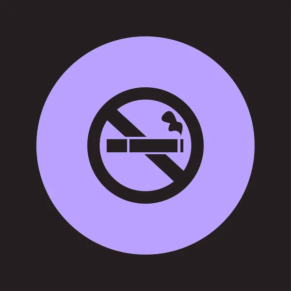 Smoke Icon Stop Smoking Symbol Vector Illustration Filter Tipped Cigarette — Stock Vector