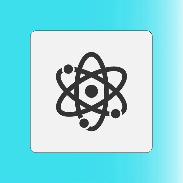 Atom Sign Simbol Atom Part Icon — Stock Vector