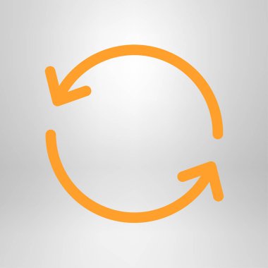 Ciircular ok işareti simge vektör.