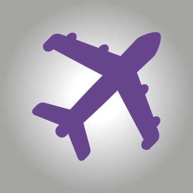 Uçak simgesi. Seyahat erkek. Alt yazıyı uçaktan uçak.