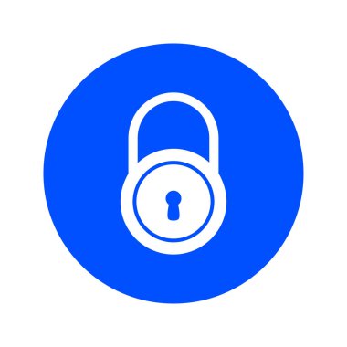 Kilit simgesi. Düz tasarım tarzı. Vektör EPS10.