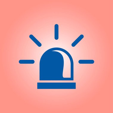 Polis tek simge vektör çizim.