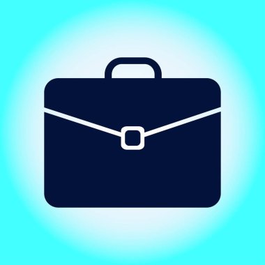 Evrak çantası ikonu, vektör illüstrasyonu. düz tasarım biçimi 