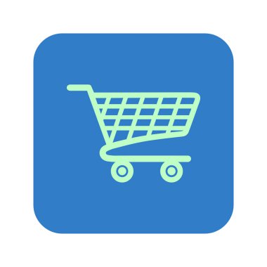 grafik alışveriş düz simgesi