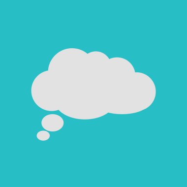 Düz Icon.Vector Eps 10 sohbet. 