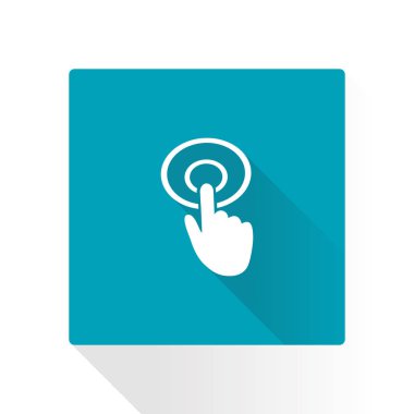 El imleç işareti simgesi. El işaretçi simgesi. Modern UI Web sitesi gezinme. Düz tasarım. EPS 10.