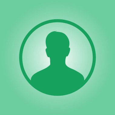 Kullanıcı simgesi simgesi. Kişi sembolü. İnsan avatarı. Düz stil. EPS 10.