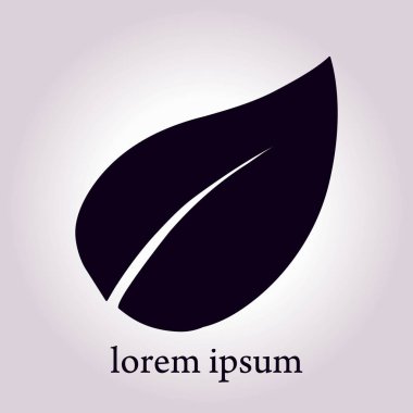 Yaprak simgesi. Taze doğal ürün. Organik ürün erkek. Düz tasarım stili.
