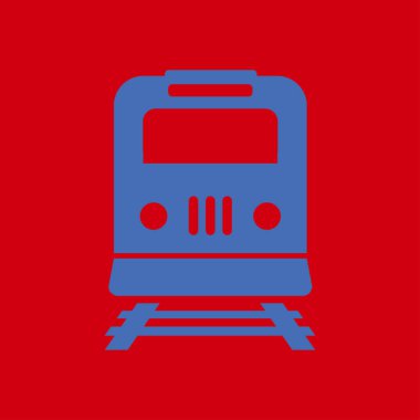 Tren simgesi. Metro erkek. Tren istasyonu işareti.