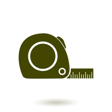  Mezura simgesi. Rulet inşaat erkek.