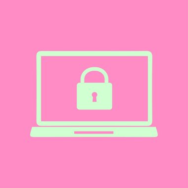 İnternet güvenliği konsepti ikonu. Tanımlama ve koruma simgesi.